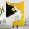 Blanket Throw Super Cosy Cool Plush Living Room Sofa Cat Art Couch Childish Birthday Gifts
