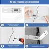 L Shape Acrylic Ruler Crack Monitoring Record for Detection Tracking Building Internal External Wall Crack Monitoring Tool