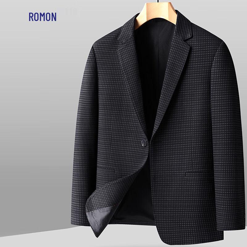 

ROMON Мужской приталенный клетчатый пиджак в стиле business casual M