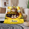 Bee Cat Customize Your Name Blanket Used For Chair Office Sofa Bed Camping Soft And Warm Giving Friends And Relatives Birthday Graduation Gift