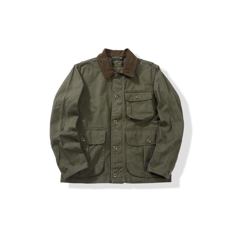 Collar Multifunctional Hunting Jacket Men's Three-dimensional Pocket Tooling Fishing Jacket Jacket