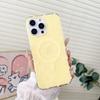 Transparent Candy Colored Polka Dot Hard TPU For Magsafe Phone Case For iPhone 16 14 Pro Max 15 13 Wireless Charge Bumper Cover