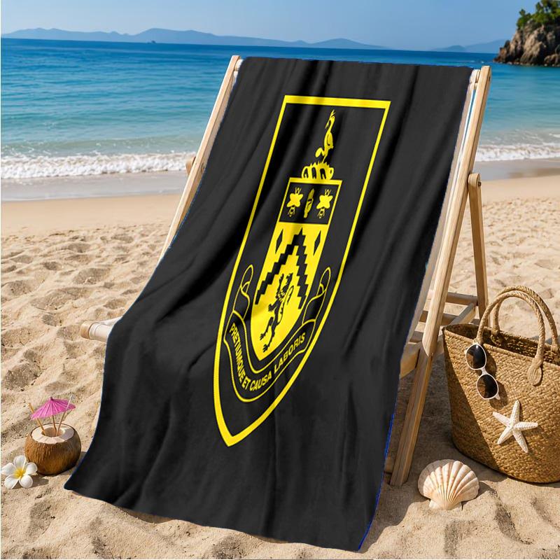 Football Club Burnley Beach Towel Microfiber Beach Towel, Lightweight and Quick-Dry, for Summer Travel, Swimming Pool Fan Birthday Gift