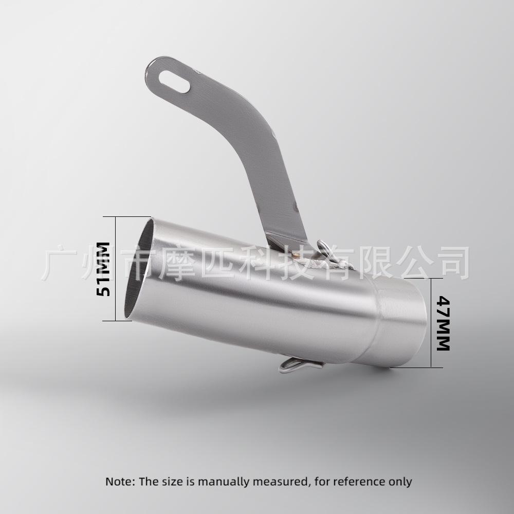 CY 800 Edelstahl Motorrad Auspuff Mittel-Heckteil-Kit, Einfache Installation