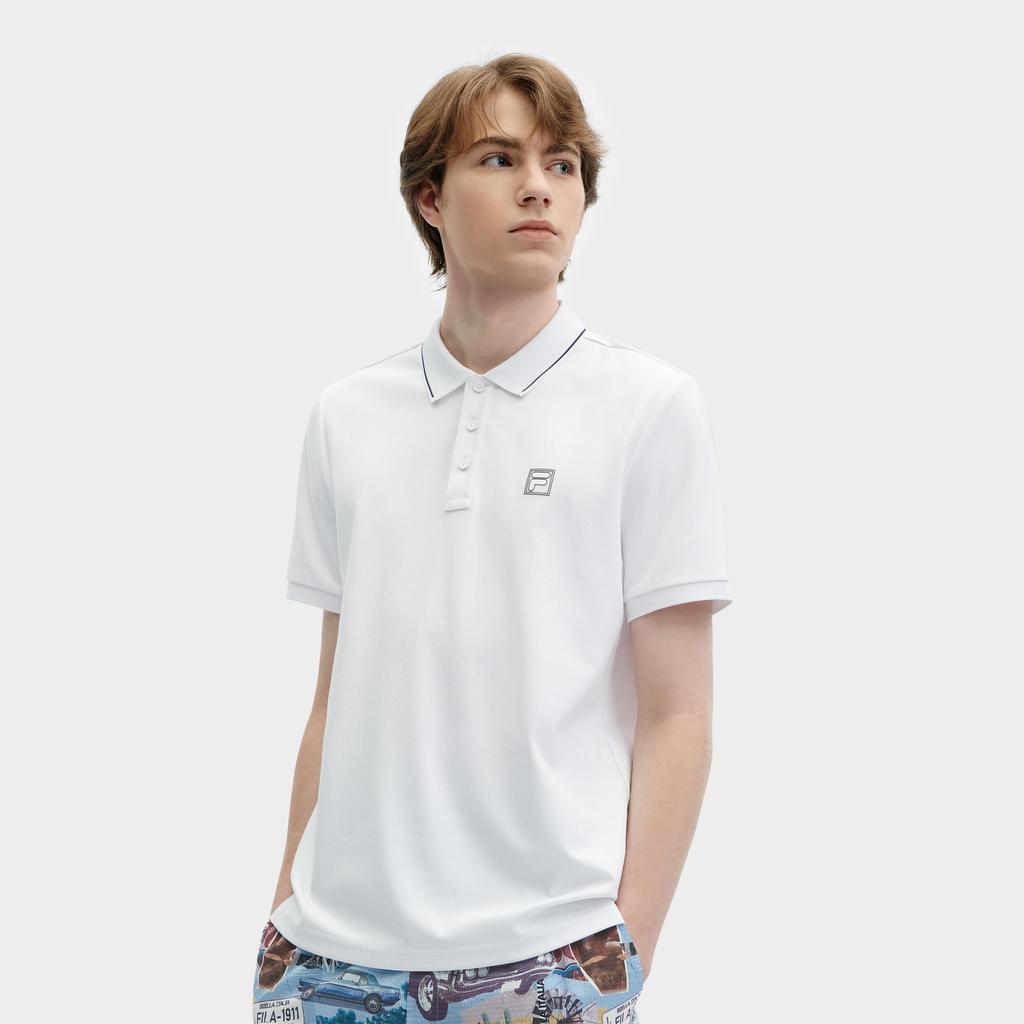 FILA Heritage Collection Polo Shirt 'White' Men's F11M428119FWT