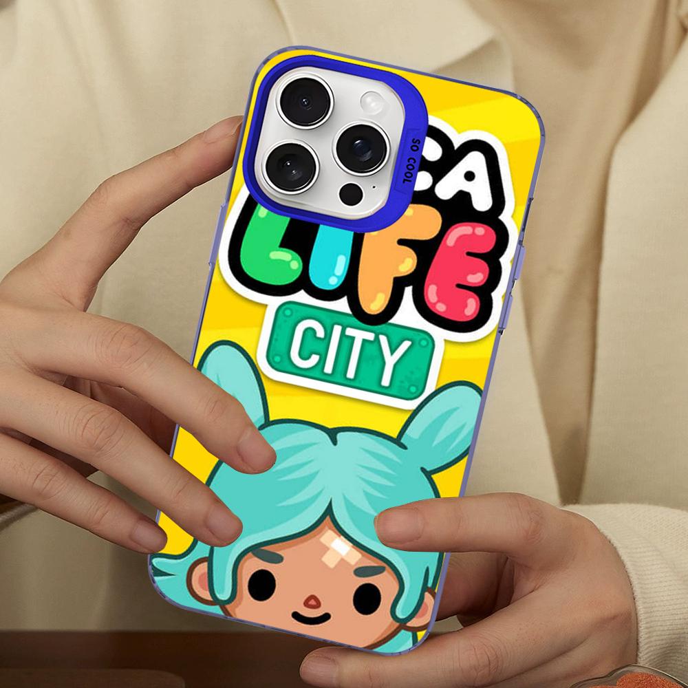 Toca Boca Toca Life World Phone Case For IPhone 16 15 14 13 12 11 Pro Max X XR XSMAX 8 7 Plus Matte Shockproof Back Cover