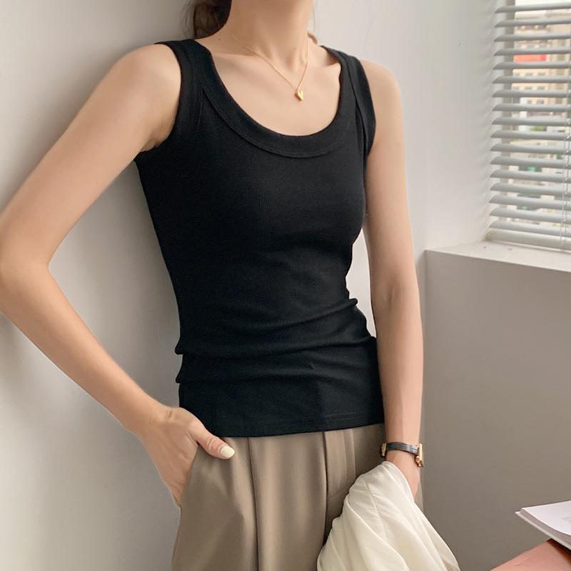 Nowy letni dzianinowy płaszcz ochronny przed światłem, podtrzymujący biust, kamizelka na ramiączkach dla kobiet