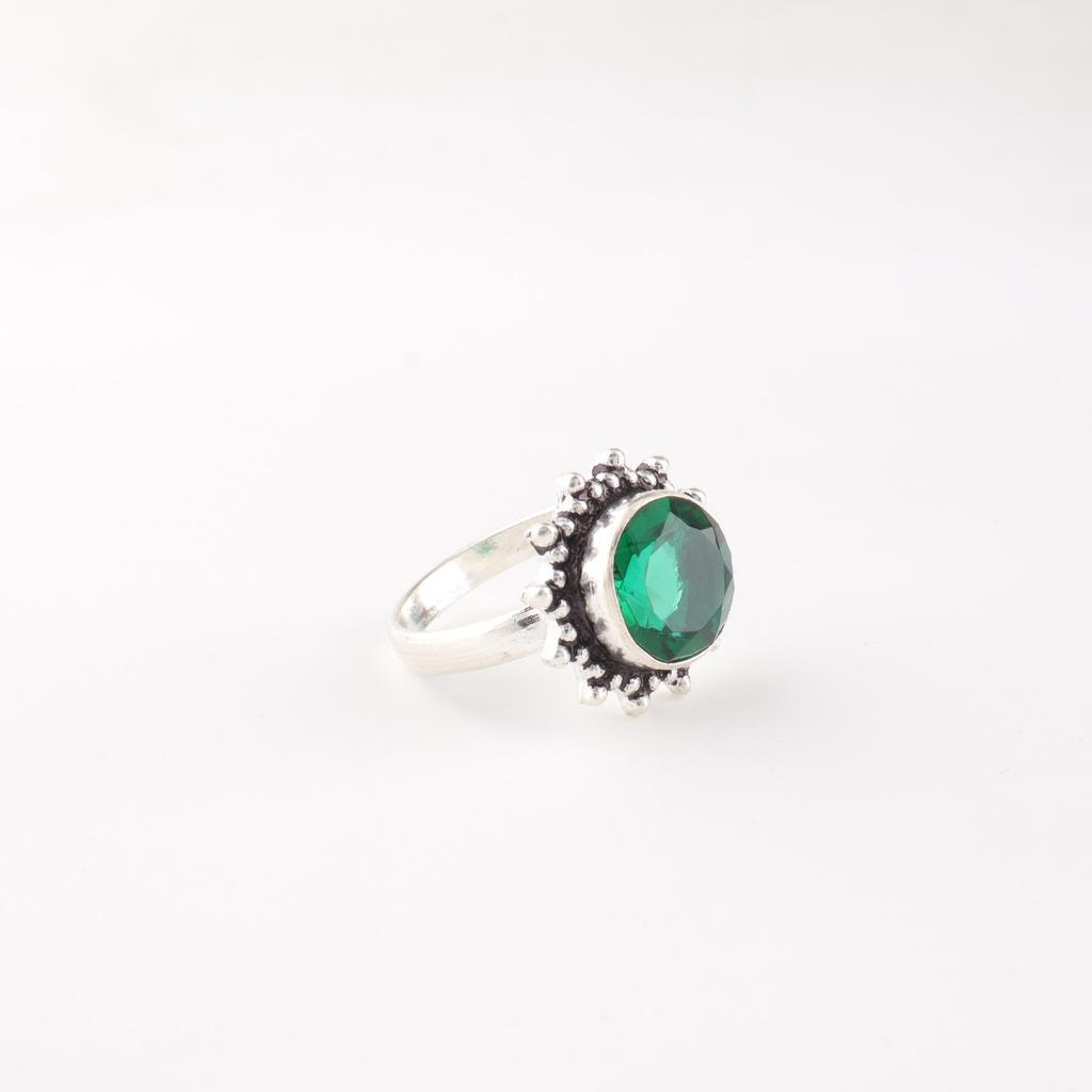 Chrome Diopside Gemstone 925 Sterling Silver Jewelry Handmade Engagement Ring RR-7-1