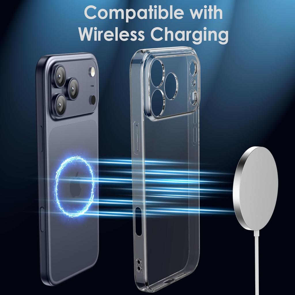Transparent TPU Phone Case for iPhone 17  16 15 14 13 Pro Max 17 Air Camera Protection Ultra-Thin, Shock Resistant, Anti Yellowi