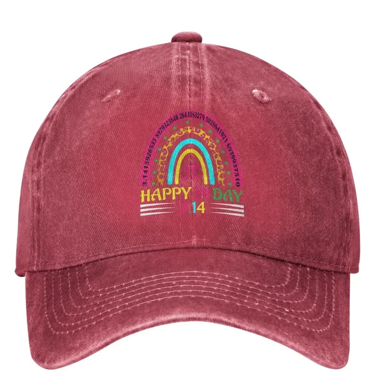 

Happy Pi Day 314 Casual Baseball Cap Summer Rainbow Mathematic Trucker Hat Running Hip Hop Hats Unisex Women Funny Baseball Caps One Size