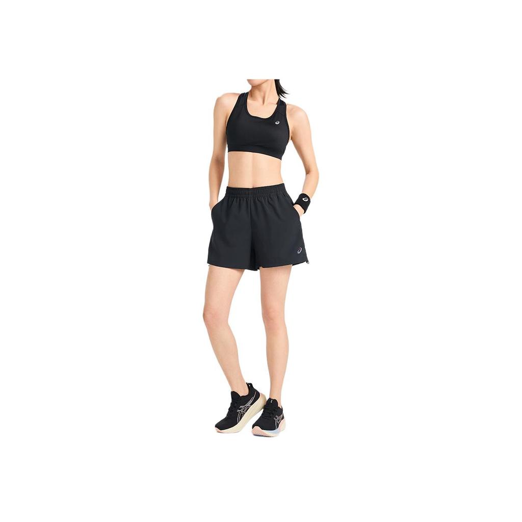 Asics Mid-Waist Comfortable Moisture-Wicking Sports Casual Shorts Women Bottoms Black 2012D052-001