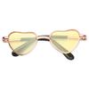 Vintage Doll Sunglasses For Doll Accessories Heart Metal Glasses Photo Prop Pet Glasses Toy 9.5cm Miniature Doll Sunglasses
