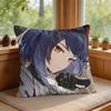Kujo Sara Genshin Impact Cushion Cover Square Short Plush Pillow Case Living Room Sofa Home Decor Funda X