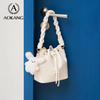 Aokang Crossbody Bag, Women's Handbag, Bucket Bag, Shoulder Bag, White