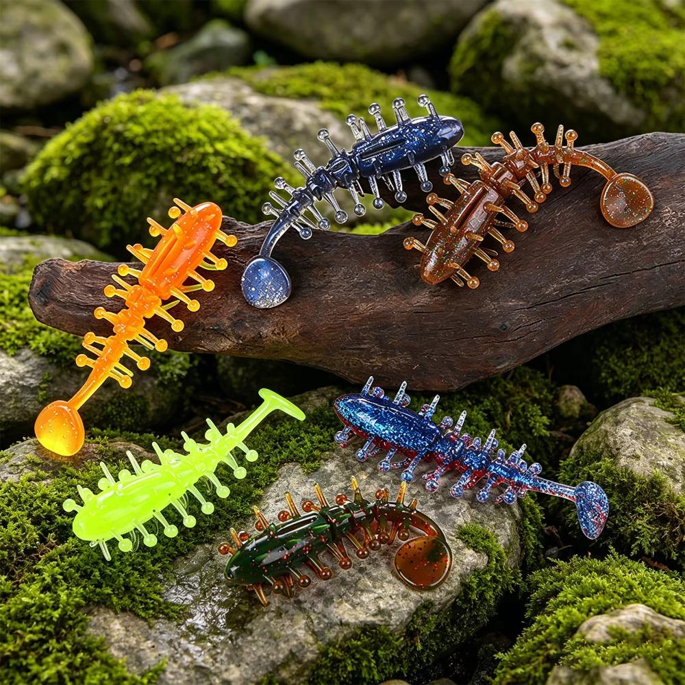 4Pcs/Set Highly Elastic Sea Cucumber Lure Floating Soft Fishing Lure Freshwater Fishing
