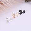 Fashion Simple Style Finger Pressure Golden Hoop Sun Wukong Ear Clip Earring