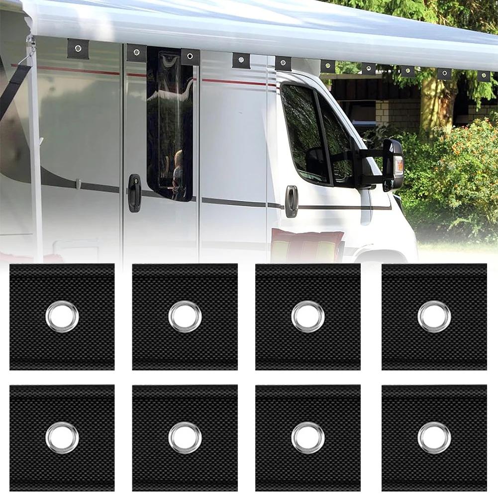 RV Camping Awning Hooks for 5/6mm-7/8mm Pipe Eyelet Hangers Camper Trailer Canopy Caravan Hanger Rail Mount Accessory