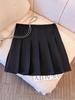 Women's Plus Size A-Line Pleated Skirt: High Waist, Slimming Design, Korean Style for Autumn/Winter
