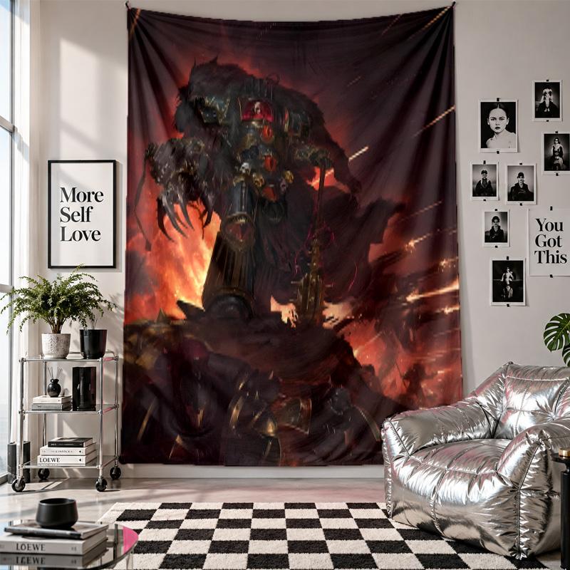 WandbehangWarhammer 40K Kunst Hängendes Tuch Dekorative Hintergrundabdeckung für Raumdekoration
