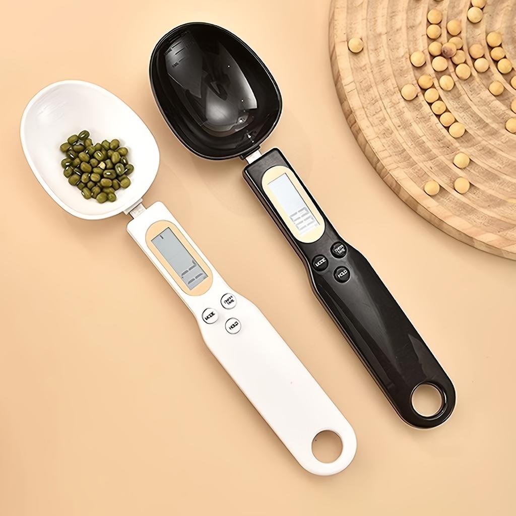 2 buc Lingură de Bucătărie Multifuncțională cu Cântar, Lingură de Măsurat Digitală, Precizie 0,1g & Capacitate 800g +500g, Perfectă pentru Pregătirea Mesei și Precizia Rețetelor