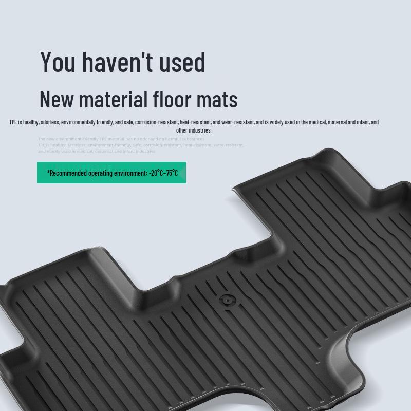 25 Tesla Model YL Floor Mats - Dirt-Resistant, Waterproof TPE Mats
