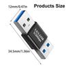 USB3.0 To USB / Type C Adapter Female / Male USB3.0 Connector Fast Speed Charging Data Transmission Adapter