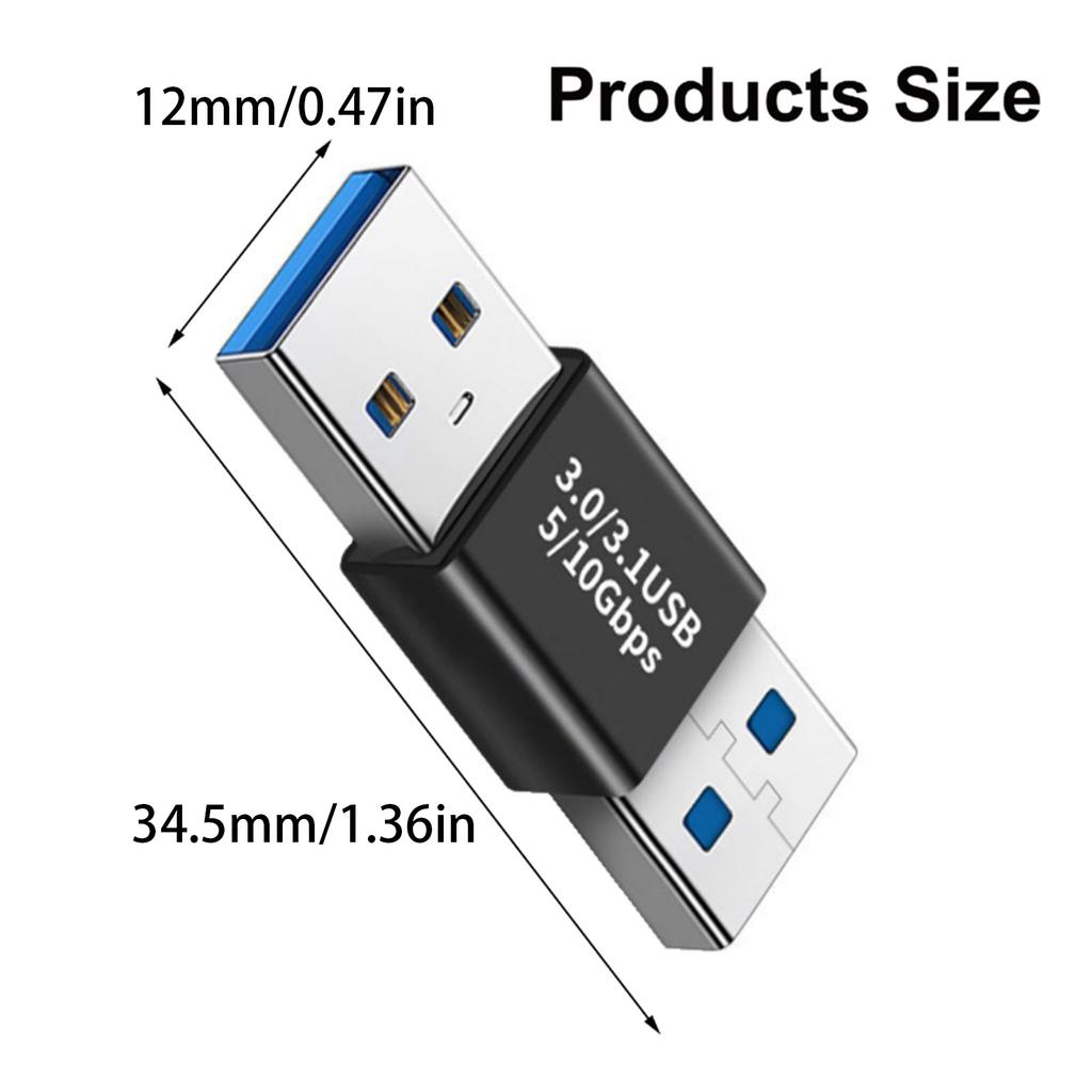 USB3.0 To USB / Type C Adapter Female / Male USB3.0 Connector Fast Speed Charging Data Transmission Adapter
