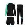 Unisex 3-teiliges Schwimmset Langarm Rashguard Oberteil Badeshorts UV-Schutz Hose Sonnensichere Bademode