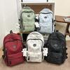 Schoolbag Korean version of large-capacity backpack, fashionable and simple, junior and high school students reduce the burden, high-value 
