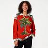 Women's Fashion Christmas Printed Long-Sleeve Pullover Top
