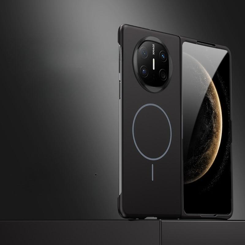 

для Magsafe Ультратонкий Чехол для HUAWEI Mate X6 Mate X5 X3 X2 Матовый Жесткий ПК Беспроводная Зарядка Задняя Крышка Funda Huawei Mate X3 чёрный