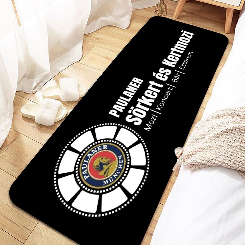 Paulaner Logo Door Mat Entrance Non-slip Doormat Washable Kitchen Carpet Living Room Hallway Rugs Bathroom Bath Door Mats