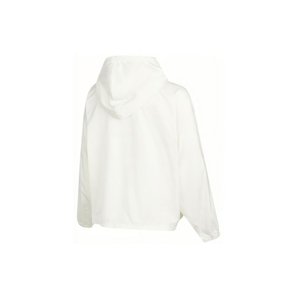 adidas Originals Women's Trefoil Hooded Jacket Off-White HC6578