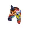 Home Use Decoration Colorful Horse Head Wall Hanging Ornaments Living Room Decoration Living Fine Room Entrance Decoration Resin Crafts