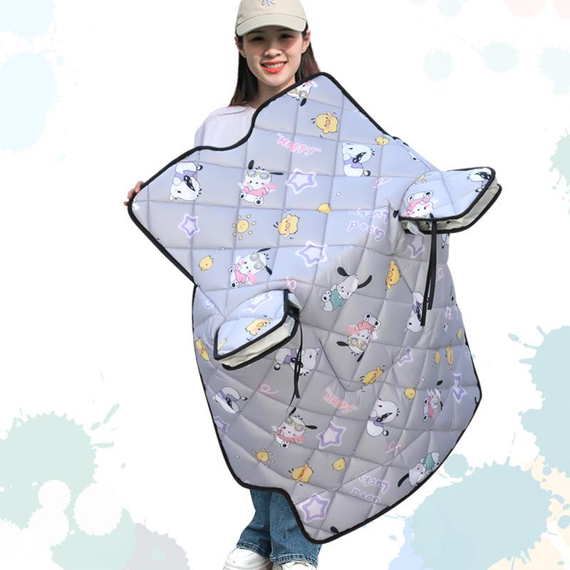 Universal Winter Windproof Waterproof Electric Car Cover with Thick Velvet Lining