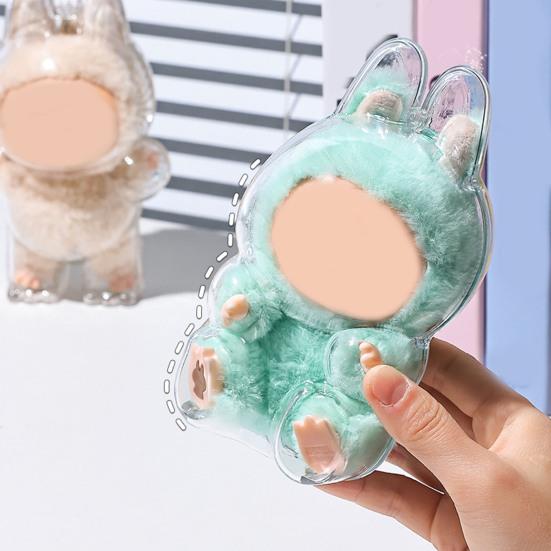 Doll Case Protective Case Transparent Display Box Dustproof Scratch-Resistant Hanging Bag for Plush Figure Storage