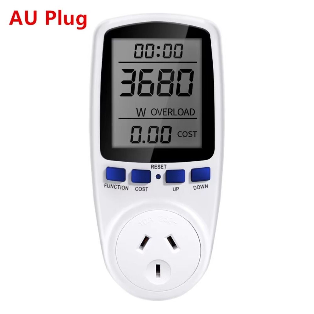 Digital Display AC Power Meter EU/AU/UK/FR/US Plug Energy Meter  Home Energy Use