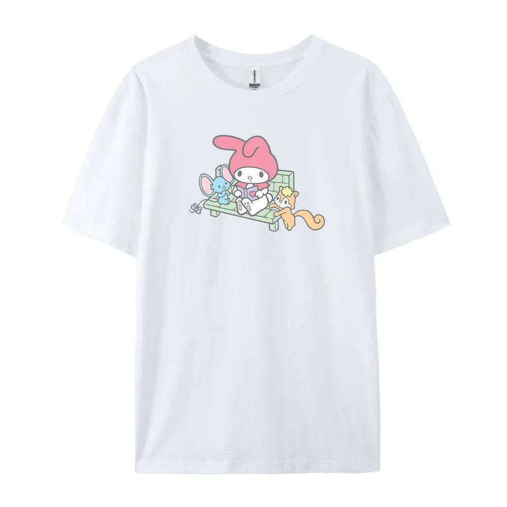 Cotton Breathable Childrens Tshirt Summer New Cute Melody Printed Parent Child Wear Unisexs and Womens Short Sleeves 2026