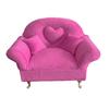 Stylish Plush Jewelry Display Stand Elegant Plush Jewelry Case European Style Mini Chair for Ring Earring Display