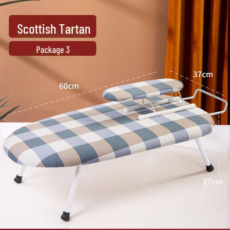 Compact Folding Desktop Ironing Board for Household Use