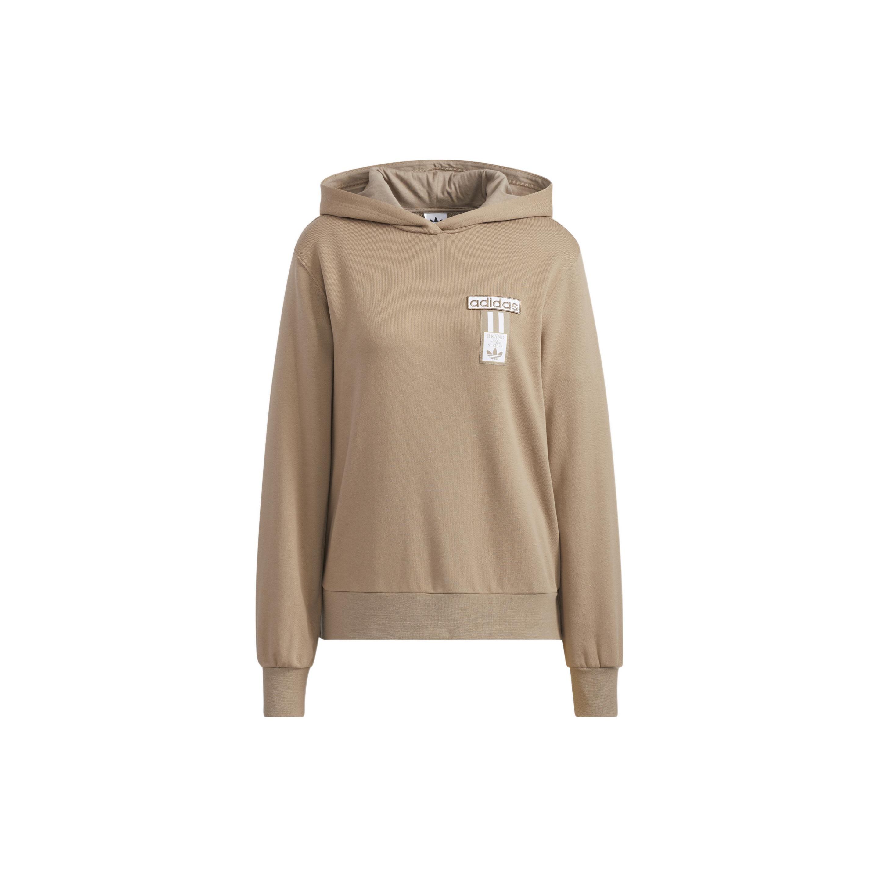 

Adidas Originals American College Patchwork Retro Design Sports Pullover Sweatshirt Women sweatshirt Brown HH9450 38