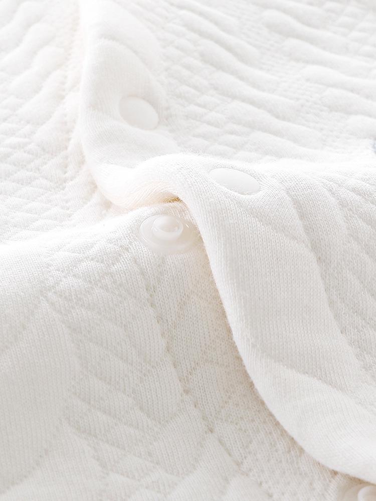 Thickened Pure Cotton Baby Romper - Newborn Full Body Warm Crawling Suit for Autumn/Winter