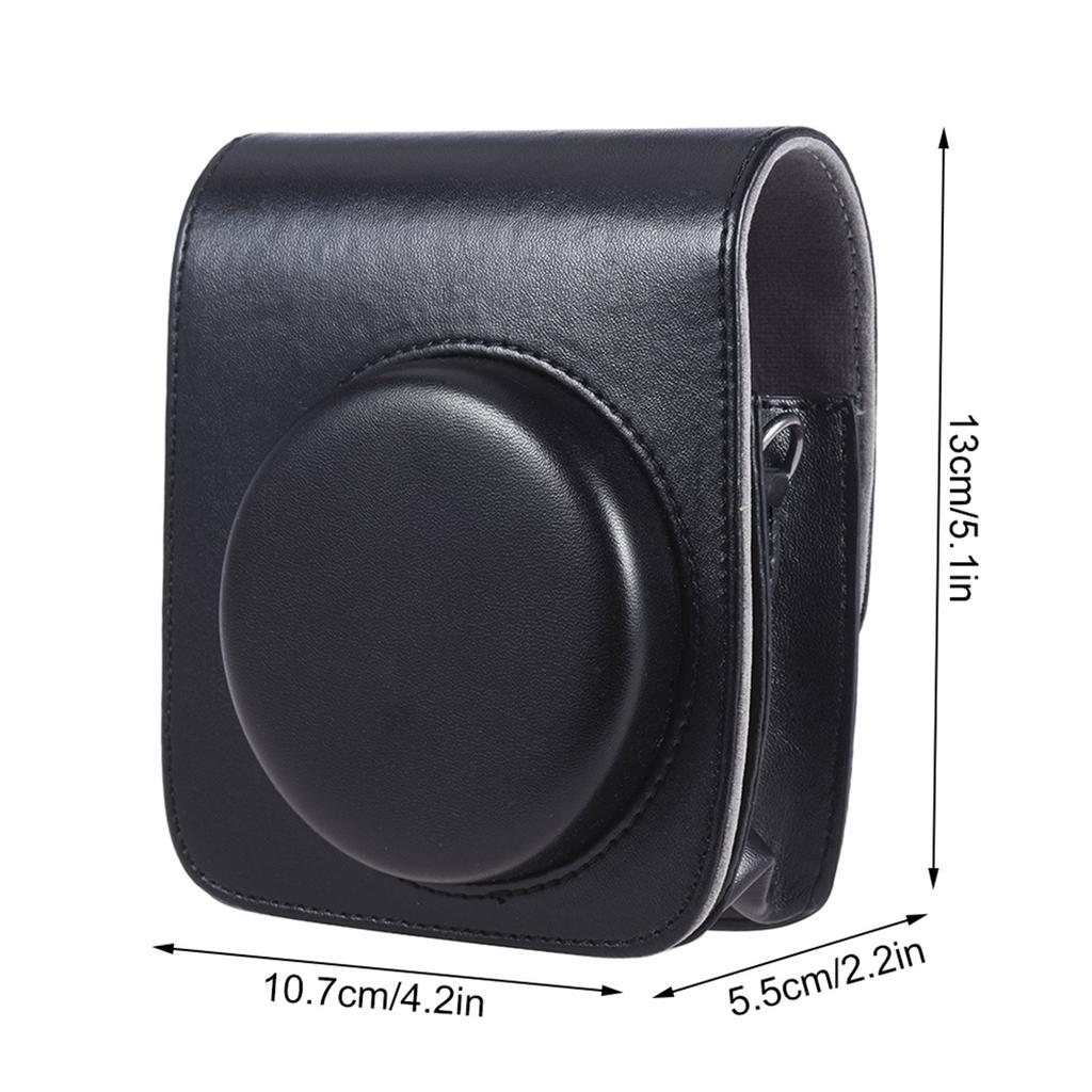 Vintage PU Protective Camera Case Bag Pouch Cover Protector W  Strap for Fujifilm Instax Mini 90 Instant Film Camera