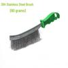 Stainless Steel & Copper Wire Brush with Plastic Handle for Rust and Gap Cleaning
