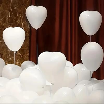 Heart-Shaped Latex Balloons DIY Romantic Decor Kit for Valentine's Day Wedding Anniversary Parties Festive Celebration Supplies