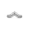 Y-Shaped Vintage Sparkling 925 Silver Ring Women Rings 197736CZ