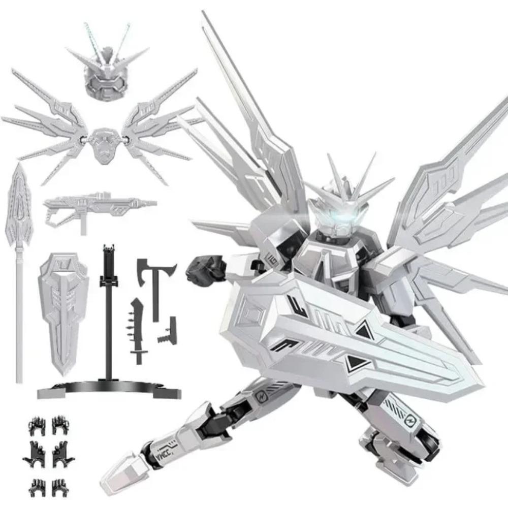 

T13 Action Figure Dummy Lucky 5.2 Inch DIY/Assembly Completed 3D Printed Sci-Fi Model with Articulated Limbs Decoration Home Unassembled білий