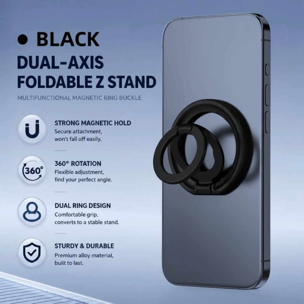 360-Degree Rotatable Magnetic Phone Ring Holder Foldable Mobile Phone Holder Phone Back Case