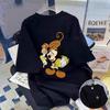Summer Disney Parent-child T-shirt Printed Men and Women Couple Top Street Trend Boys and Girls Casual Short Sleeves