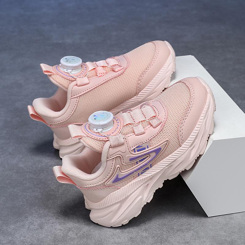 Jinjiang Children's White Sneakers Summer Mesh Shoes Mesh Breathable Elementary School Boys Little White Shoes Middle School Older Children Running